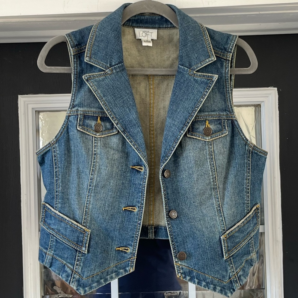 LOFT Y2K denim vest